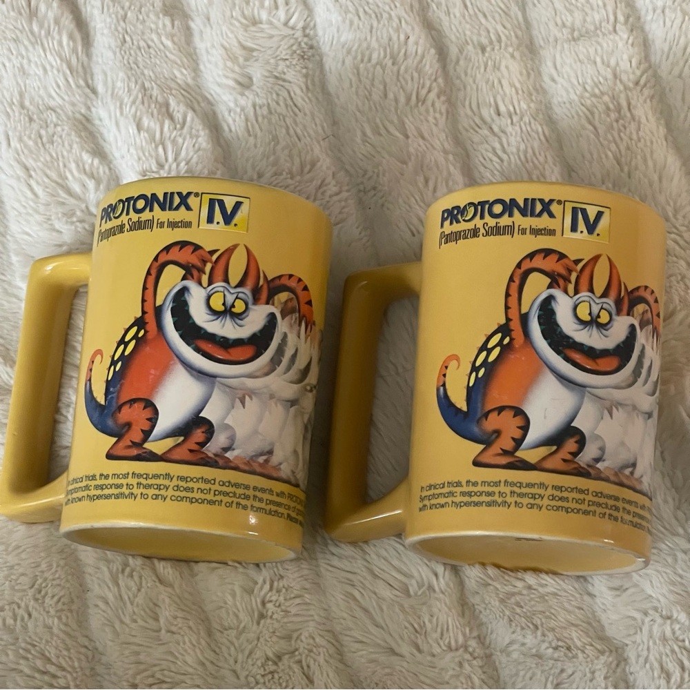 Protonix IV Yellow Cartoon Mugs